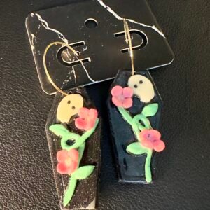 Coffin earrings