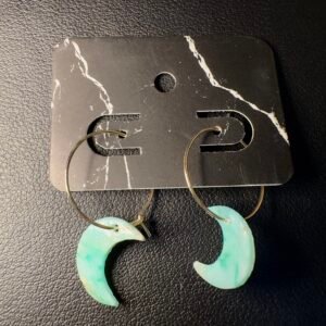 Blue marbled crescent moons