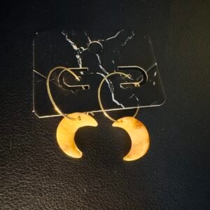 Tan translucent crescent moons